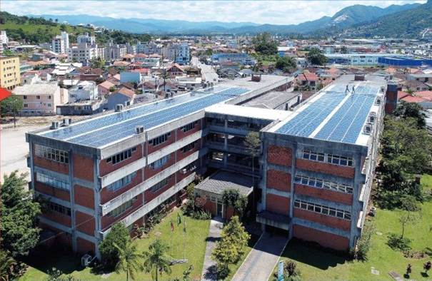 Campus da Univali em Biguaçu é o primeiro do País a gerar 100% de sua energia