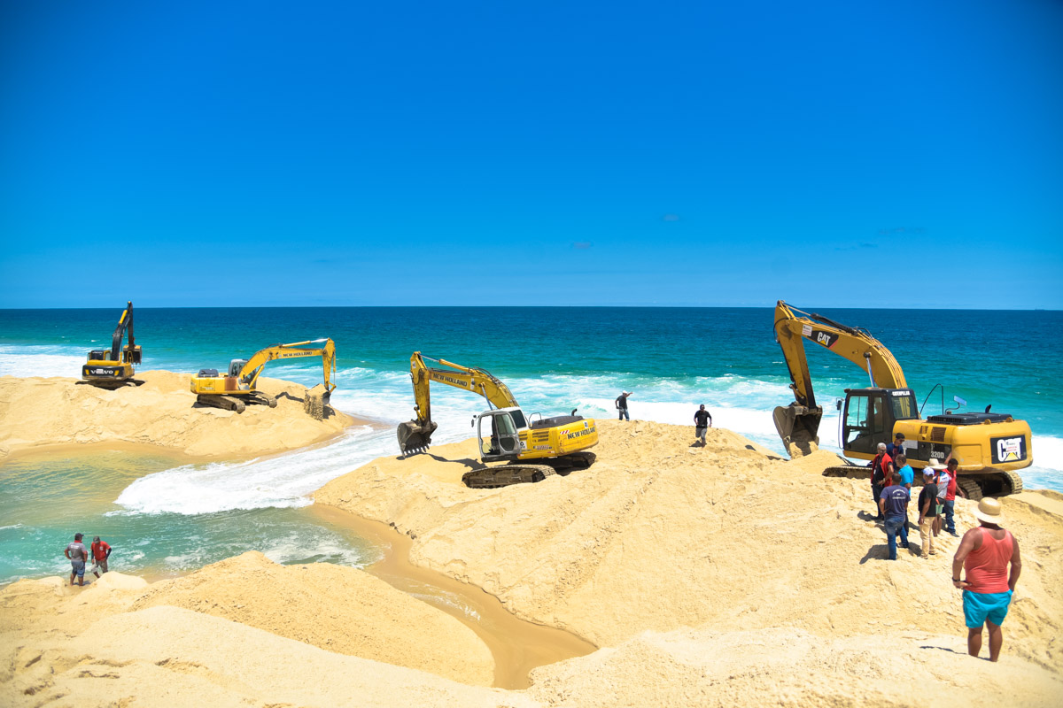 Maricá amplia obras de infraestrutura na região. Abertura do canal da Barra já eleva nível das lagoas