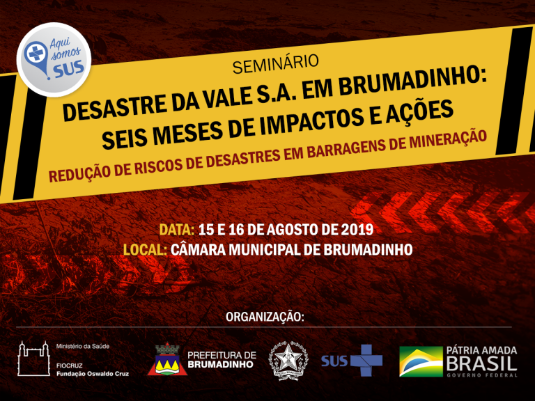 Fiocruz promove encontro seis meses após tragédia em Brumadinho