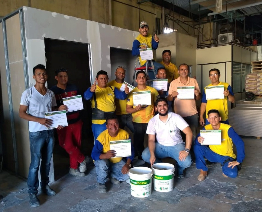 Trevo Drywall treina mais de mil pessoas em 2019