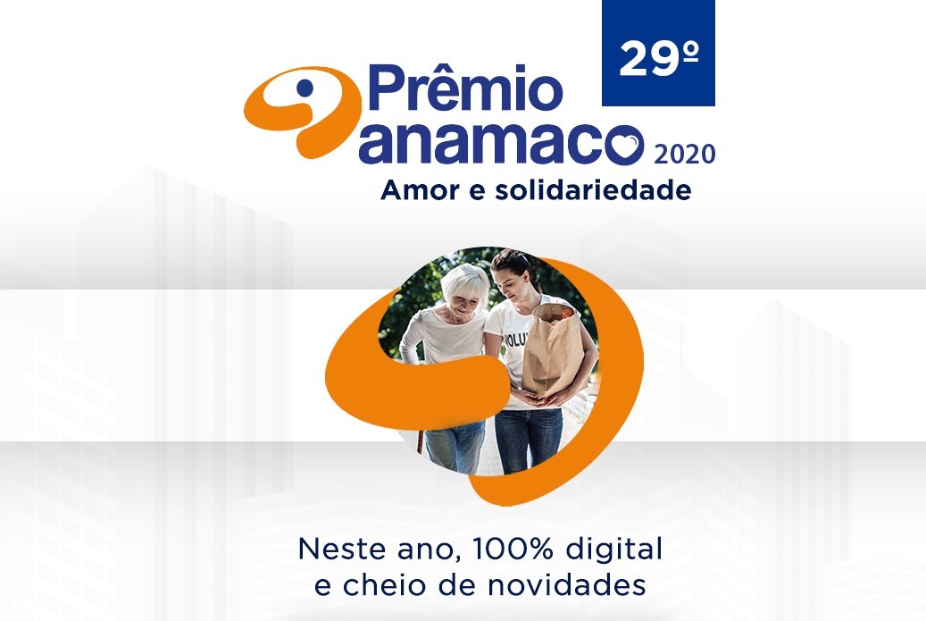 Prêmio Anamaco 2020 em formato virtual e com campanha social acontece no próximo dia 24 de novembro