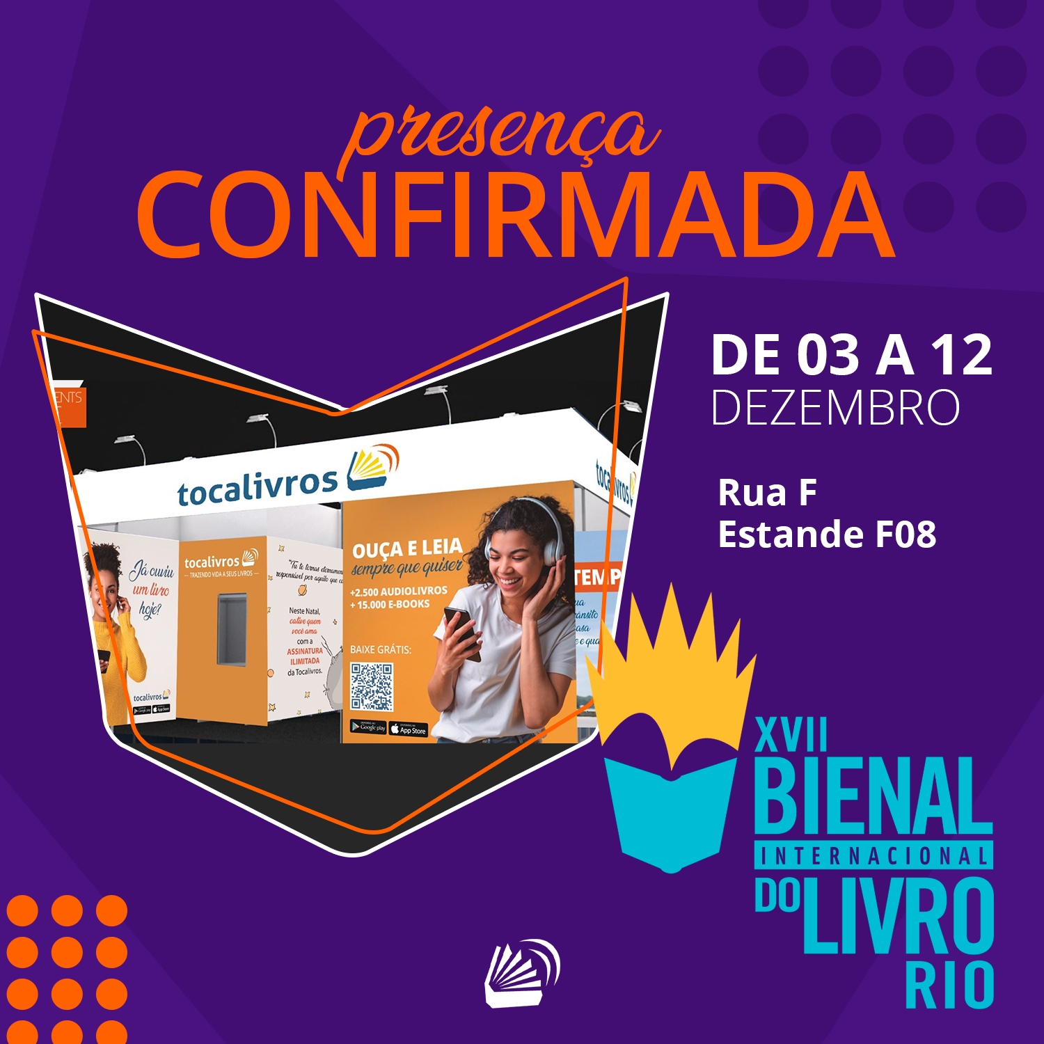 Tocalivros na Bienal do Livro do Rio com estande próprio