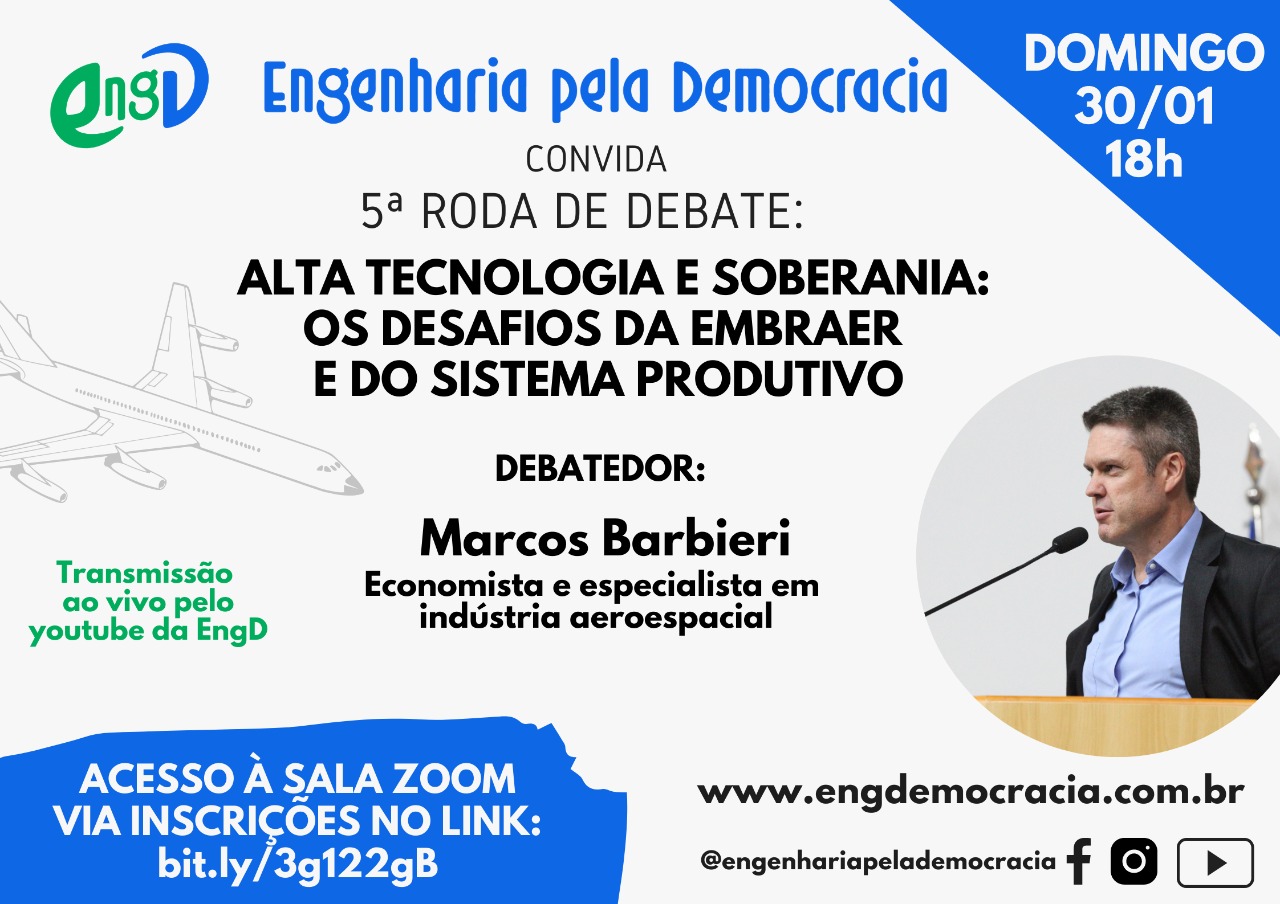 Roda de Debate da EngD discutirá alta tecnologia e soberania nacional