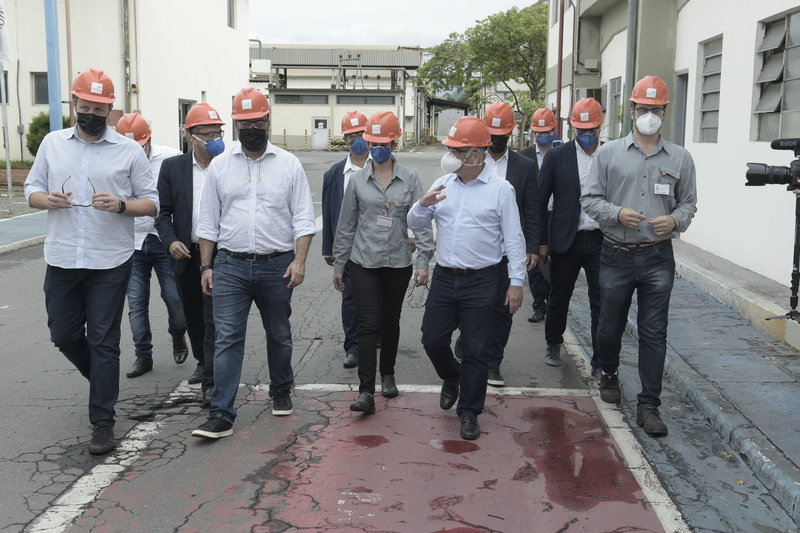Governador do Rio de Janeiro visita unidade da ArcelorMittal em Barra Mansa (RJ)
