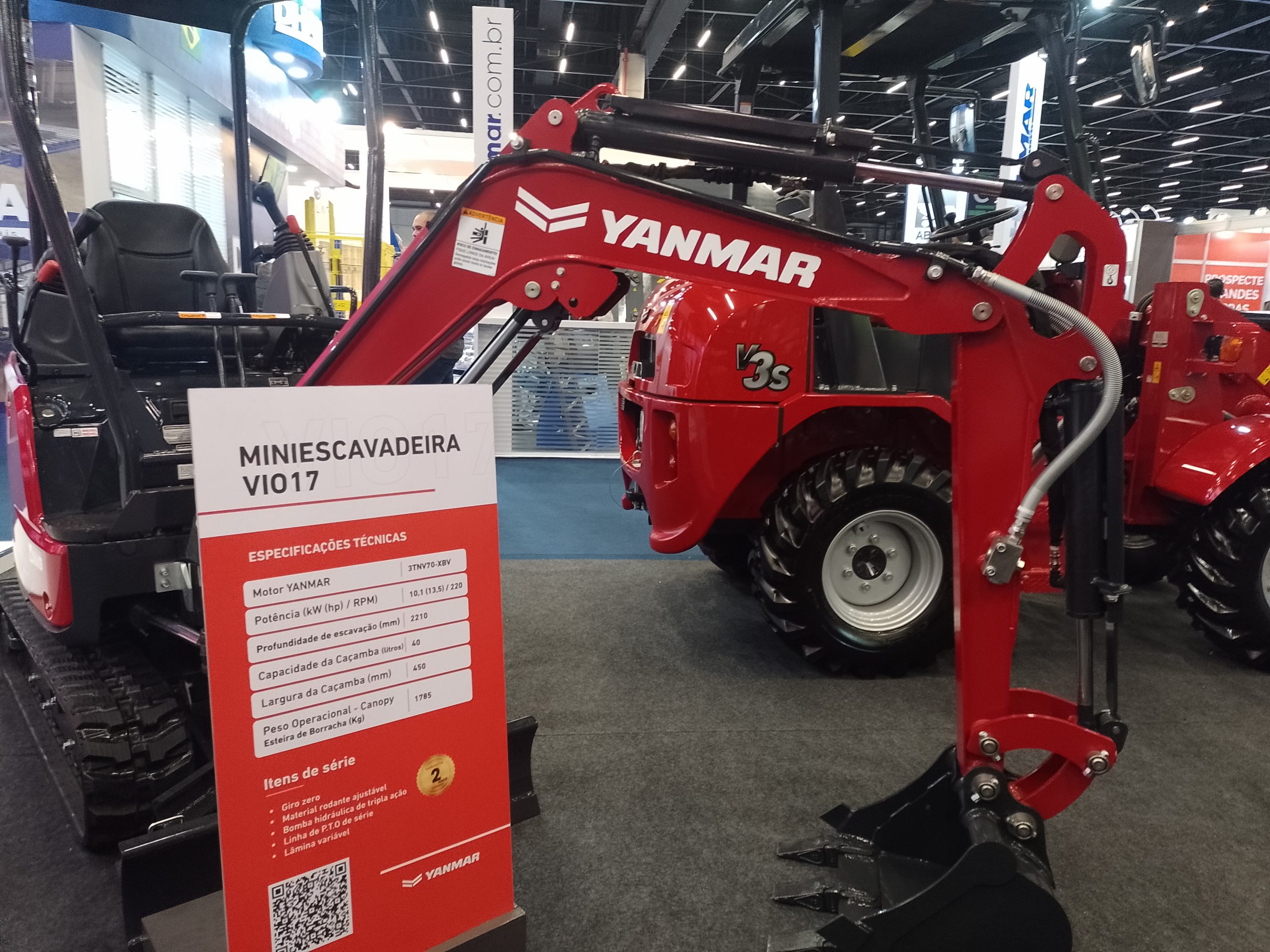 YANMAR apresenta nova miniescavadeira SV100 e minipá carregadeira V3 ao setor da construção