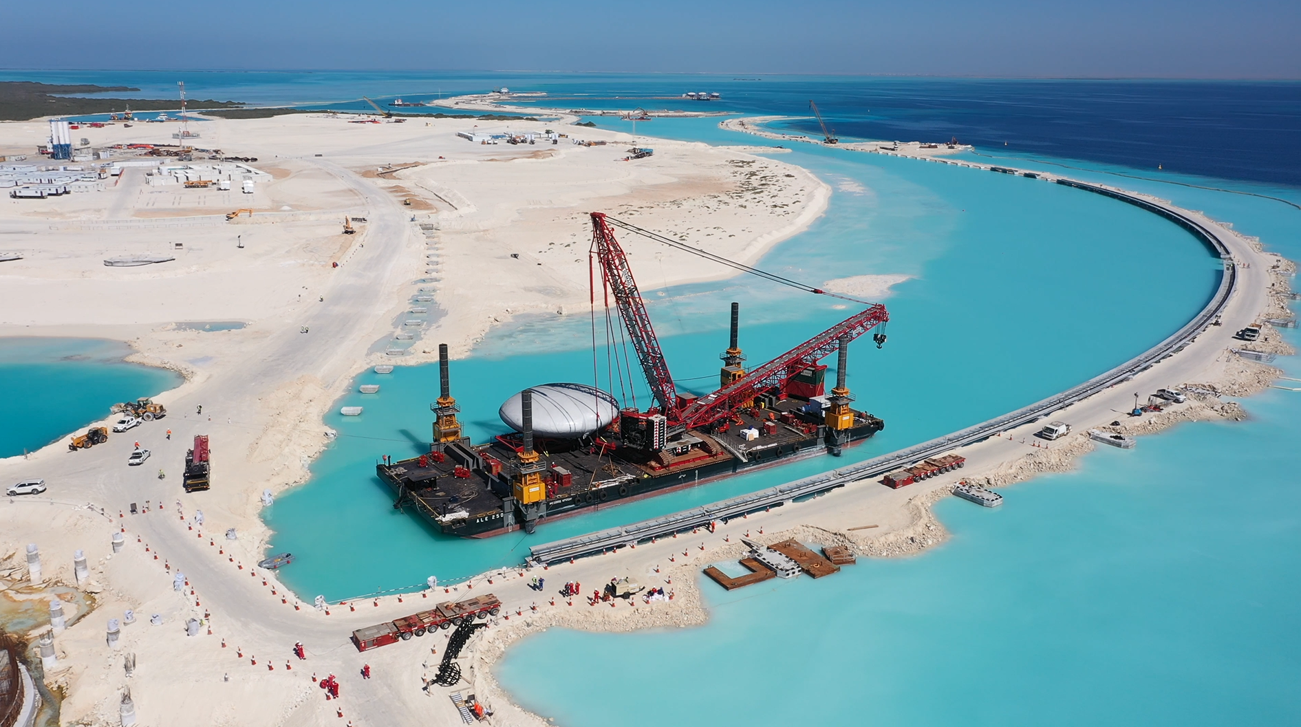 Construção Modular no mar: Primeira vila sobre a água instalada no Sheybarah Island Resort no Mar Vermelho