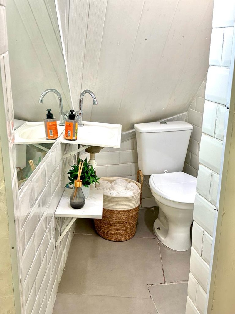Um banheiro para chamar de SEU:  Instituto Fazendinhando constrói área de lavabo que não existia em uma casa de 4 m²
