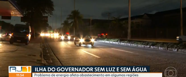 Sem luz e plano de emergência:  LIGHT deixa bairro da Ilha do Governador sem luz novamente