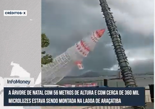 Crea-RJ apura com rigor queda da árvore de Natal em Maricá