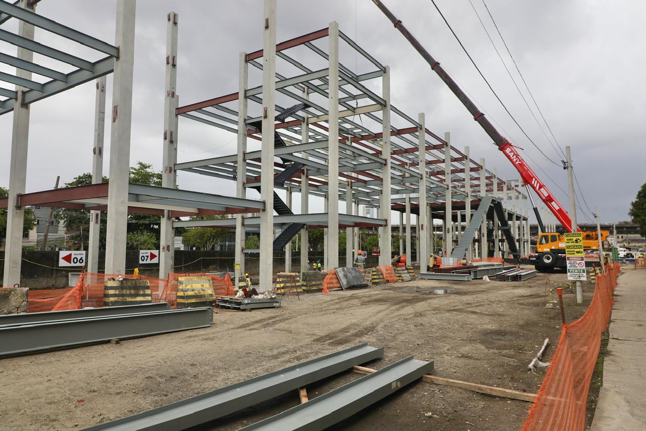 Obras da Fábrica do Samba Rosa Magalhães seguem na região  da antiga Estação da Leopoldina