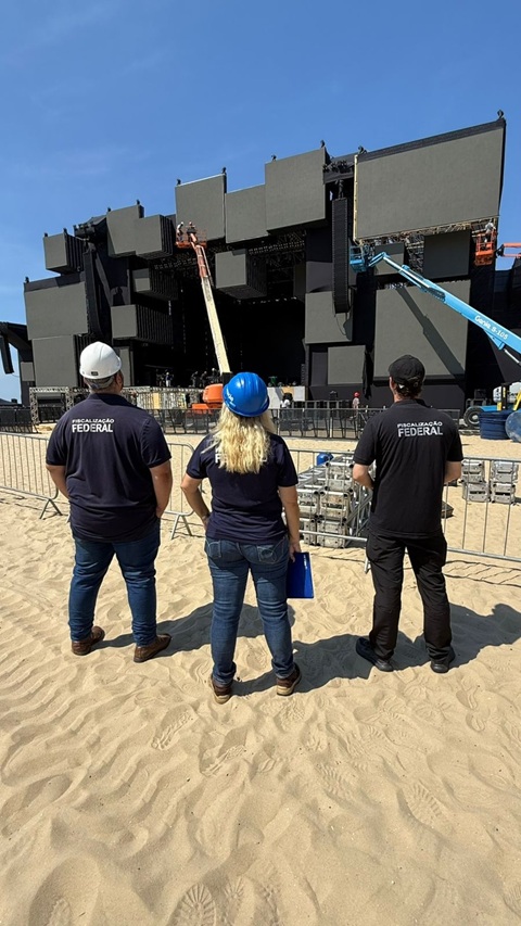 Fiscalização do Crea-RJ presente no Réveillon de Copacabana