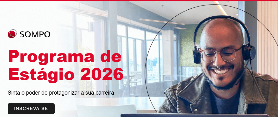 Sompo lança Programa de Estágio 2026 com 90% de vagas afirmativas destinadas a pessoas negras